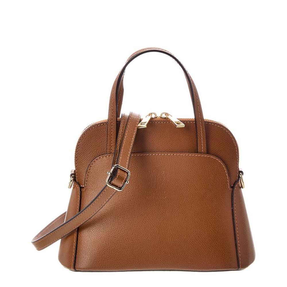 Italian Leather Serena Leather Top Handle Bag